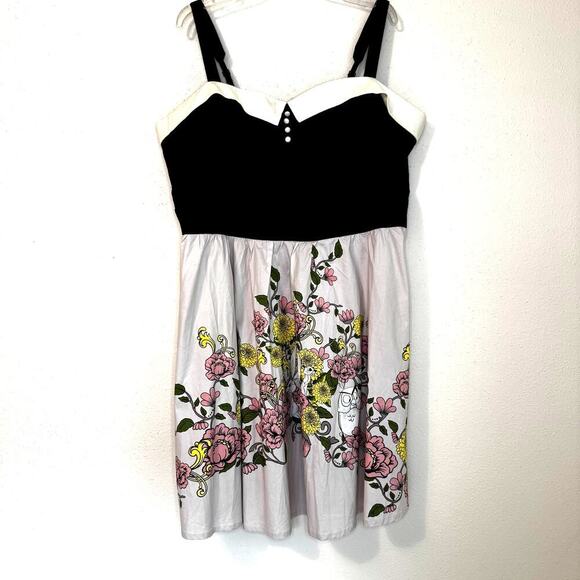 Hot Topic Her Universe Disney Sleeping Beauty Floral Retro Dress Briar Rose 3X - Picture 4 of 10